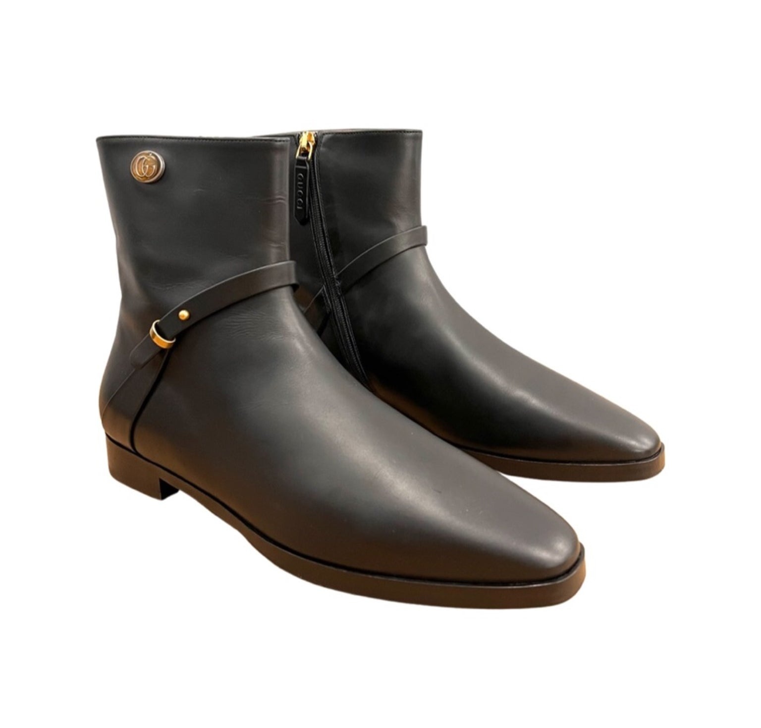 Gucci Horsebit Interlocking G leather ankle boots - 2