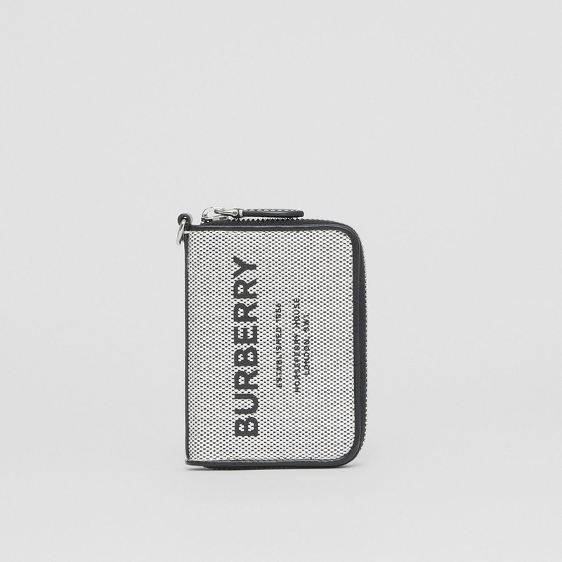 Horseferry Print Cotton Canvas Card Case Lanyard 1