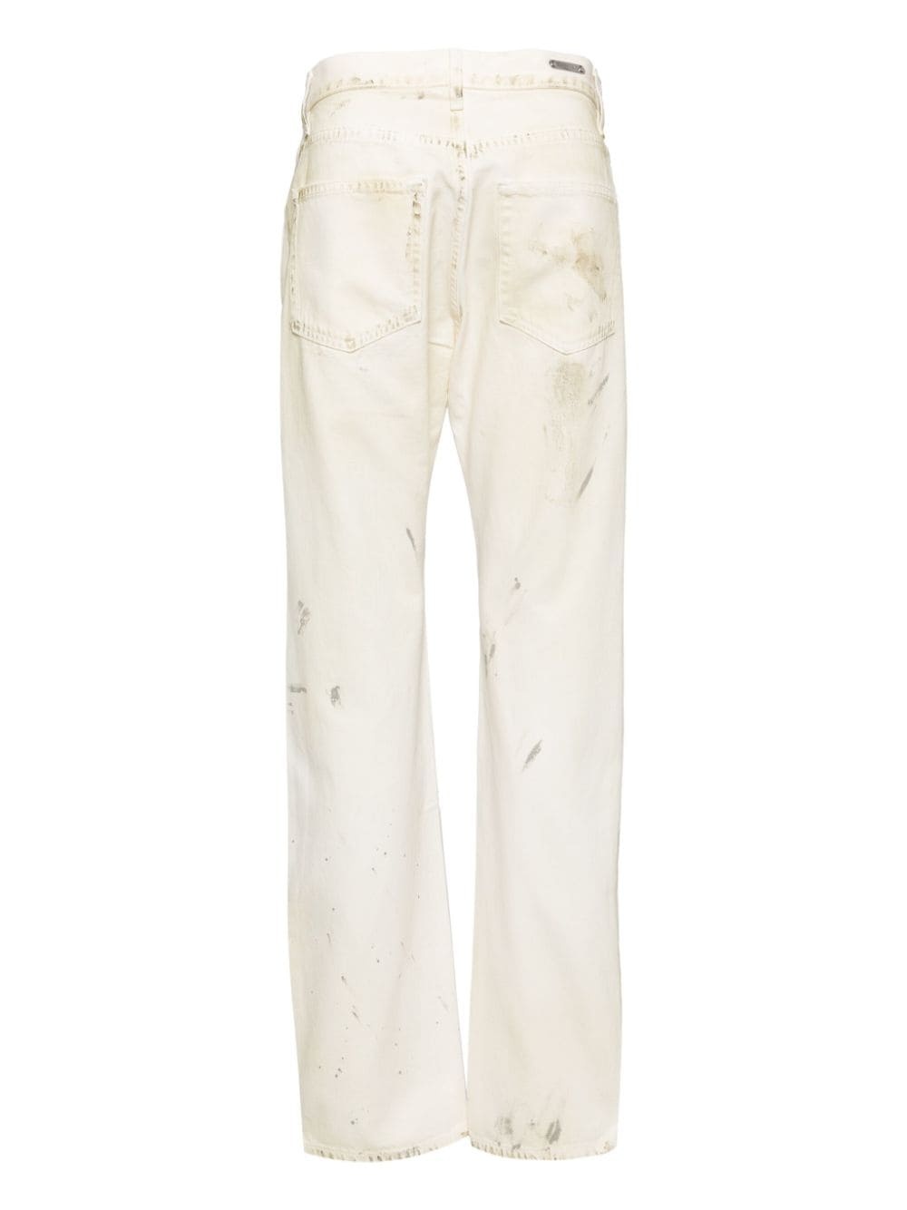 painted low-rise jeans - 2