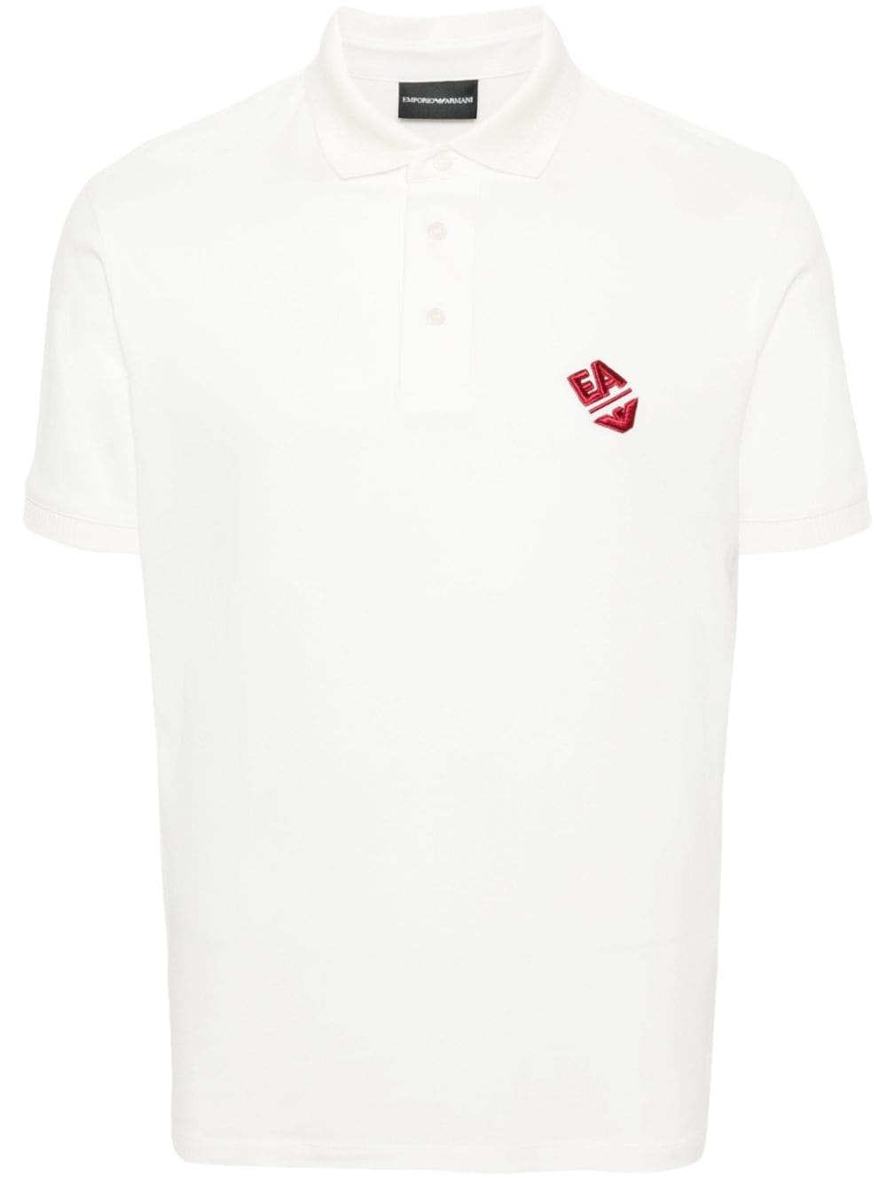 logo-embroidered polo shirt - 1