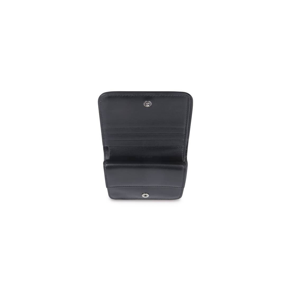 Essential Flap Coin And Card Holder in Black - 3