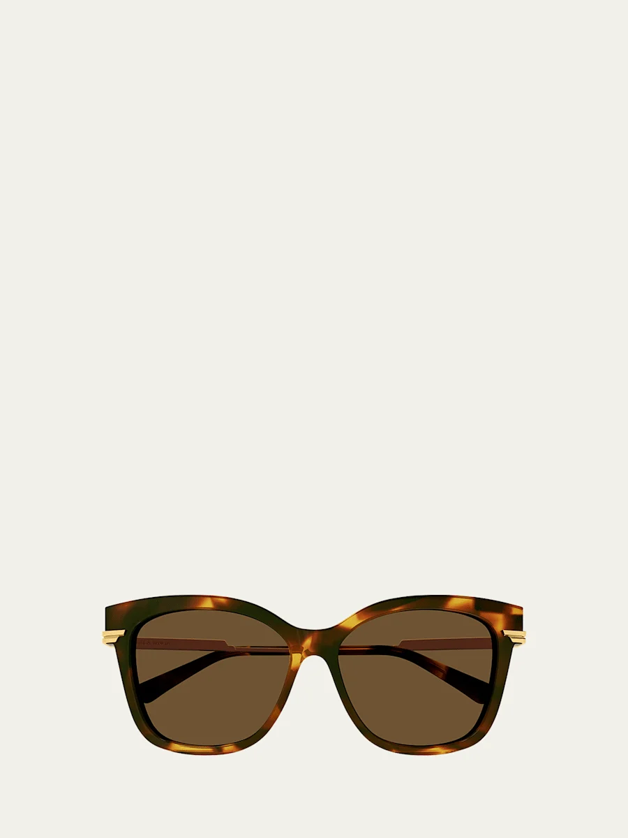 Engraved Logo Acetate & Metal Cat-Eye Sunglasses - 1
