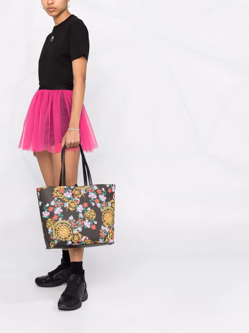 VERSACE JEANS COUTURE floral-print tote bag outlook