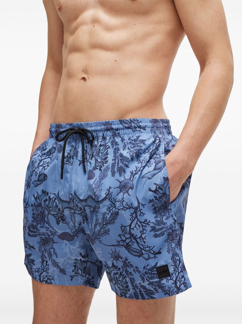 floral-print swim shorts - 5