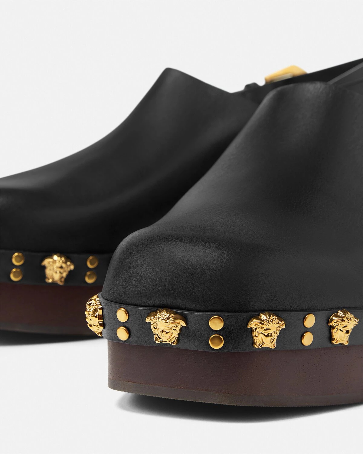 Studded Stack Clogs - 6