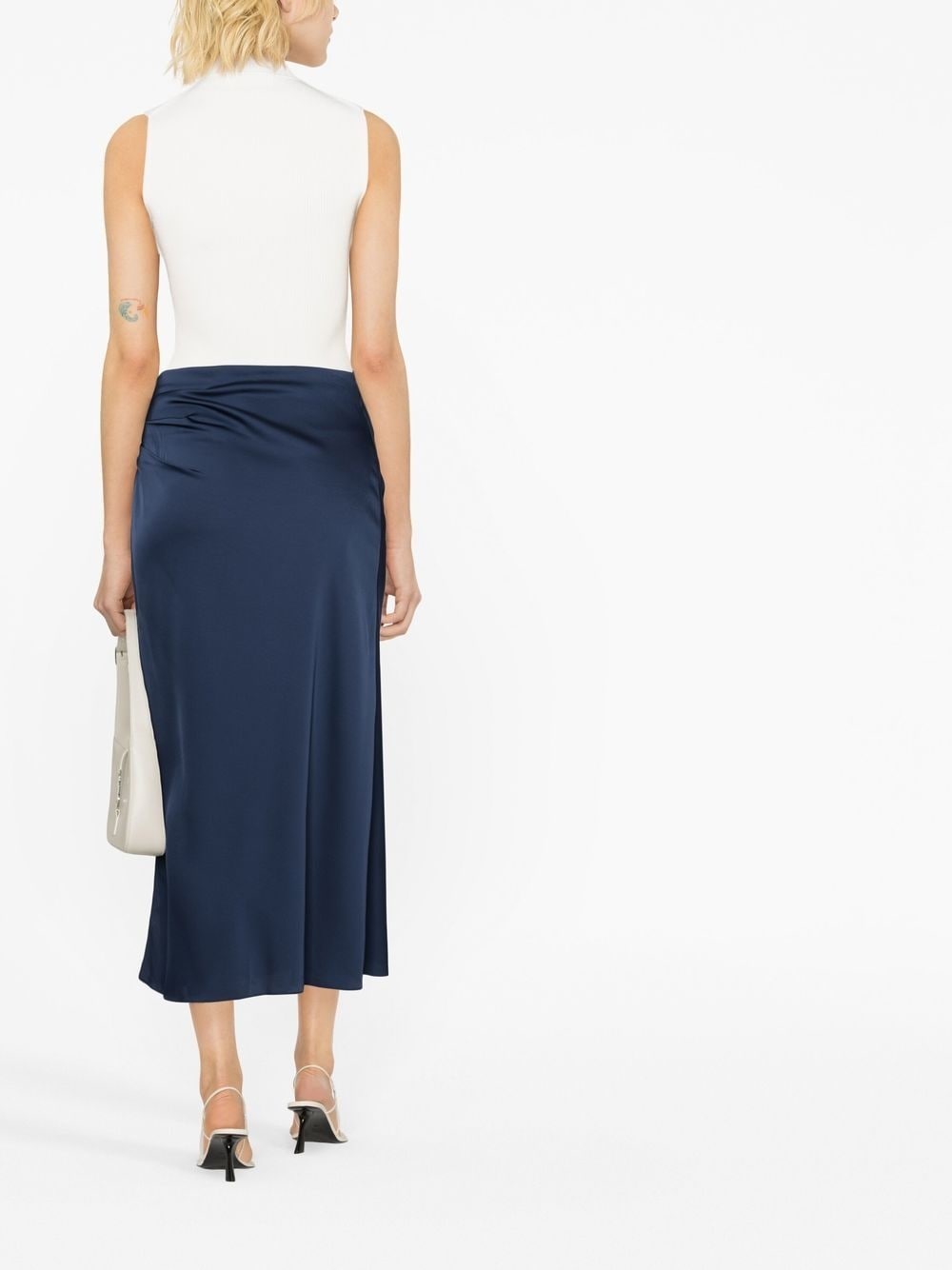 Marguerite ruched midi skirt - 4