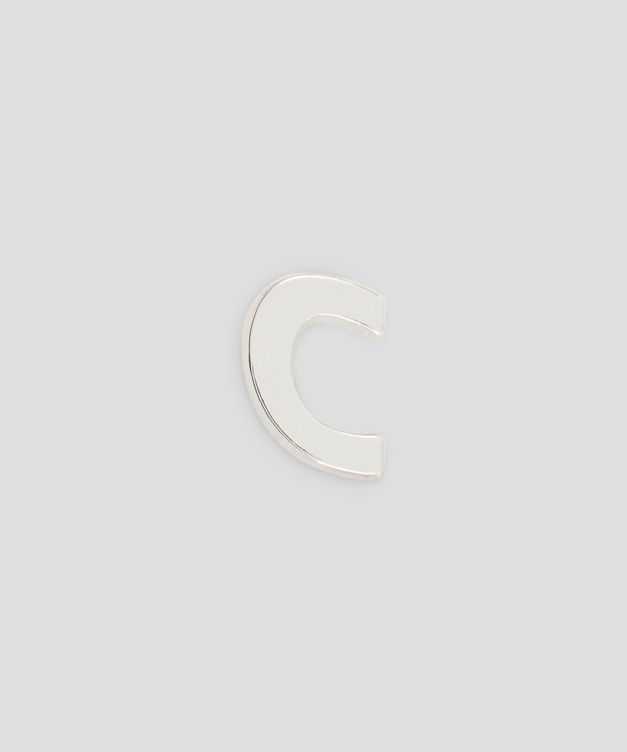 Single brass C charm - 1