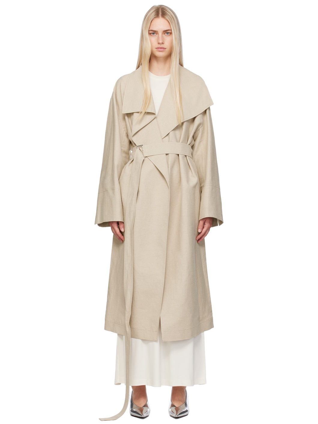 Beige Signature Coat - 1