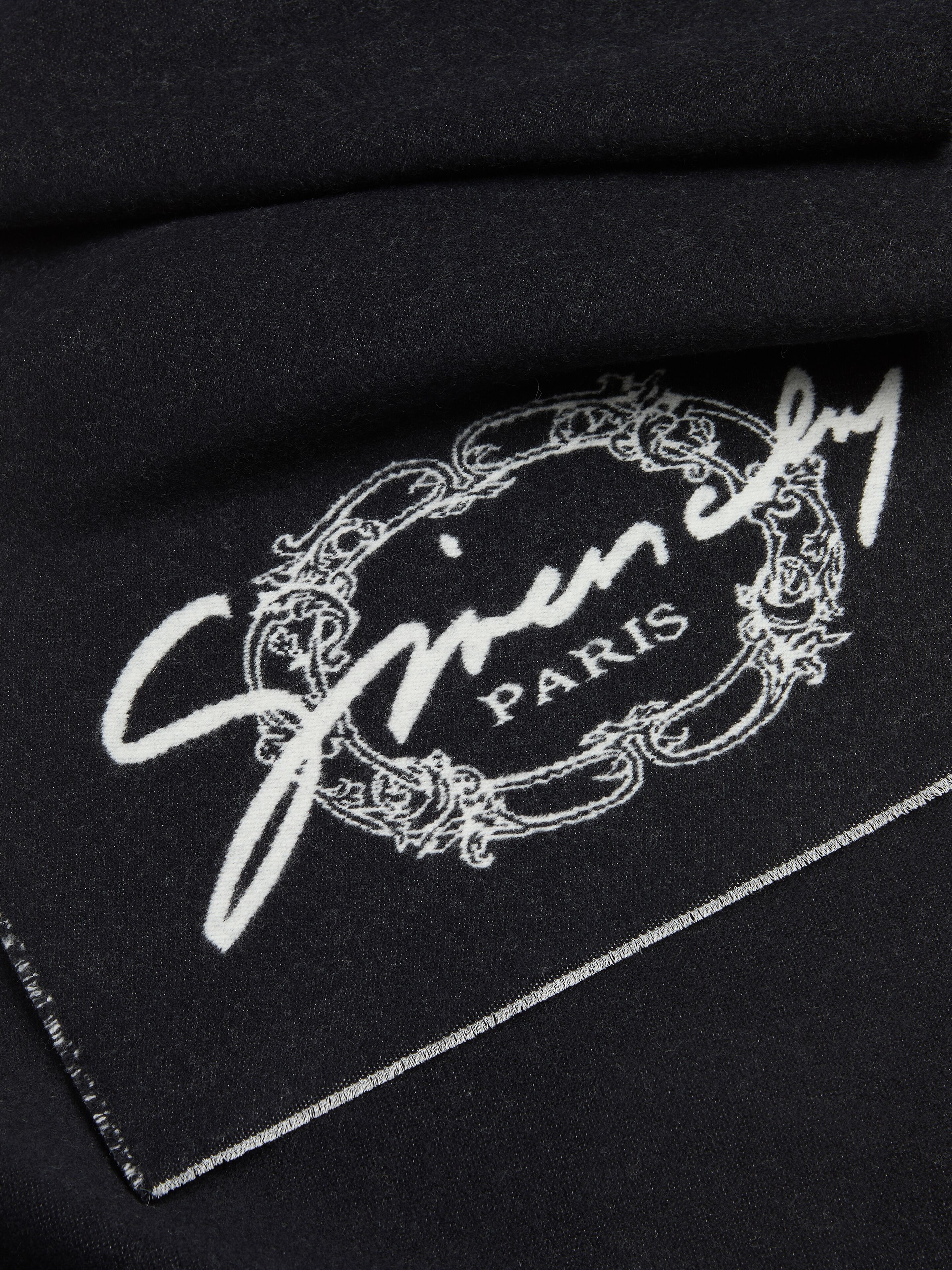 SCARF IN WOOL AND SILK WITH GIVENCHY MEDALLION - 2