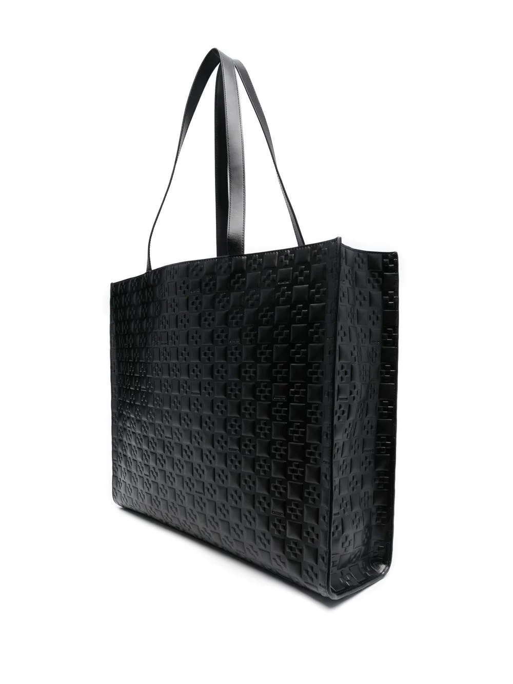 cross-embossed tote bag - 3