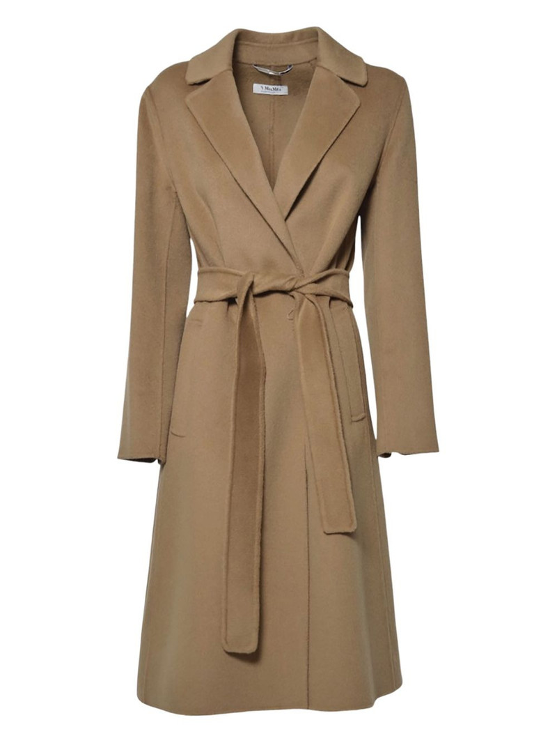 belted notched-lapel coat 1