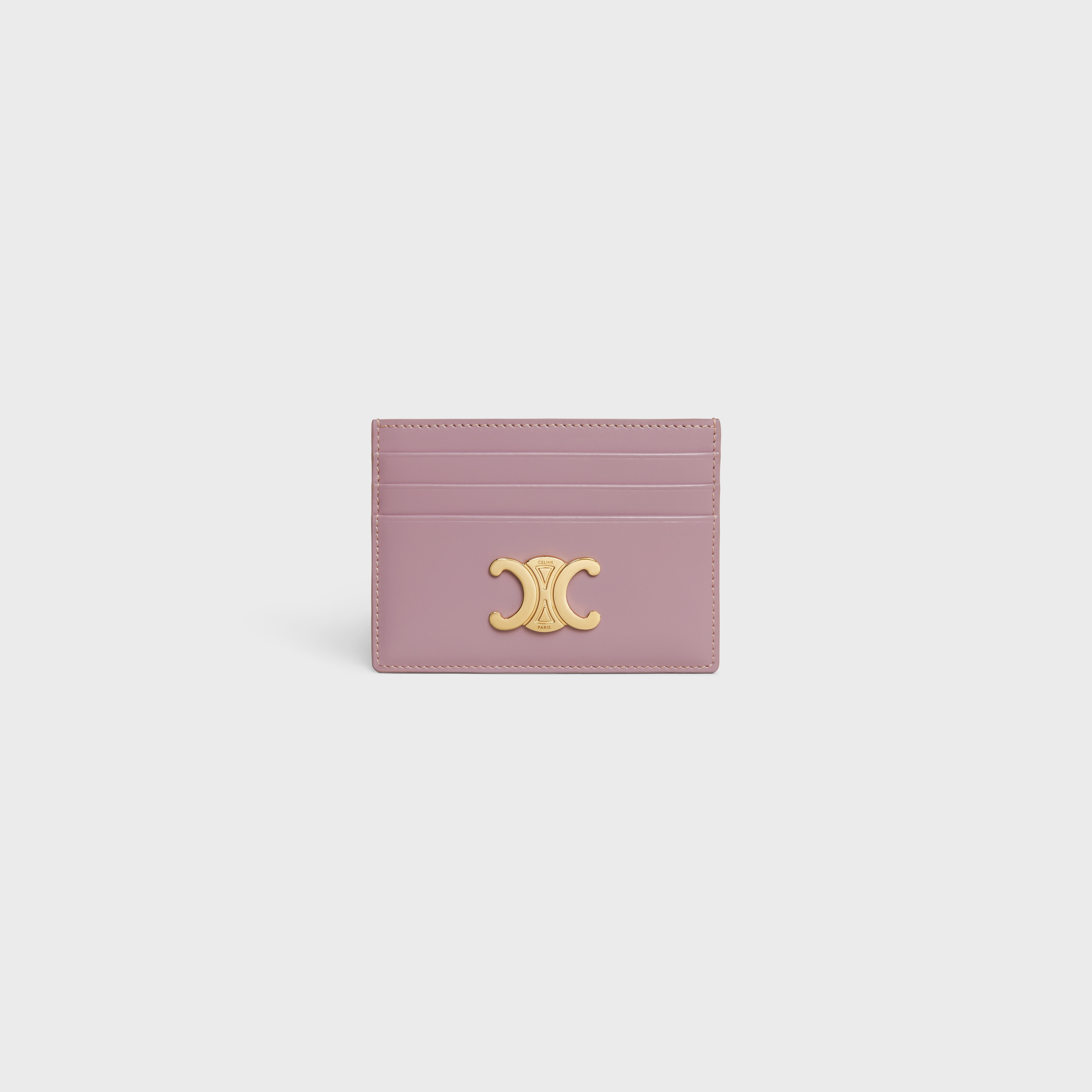 TRIOMPHE CARD HOLDER in Shiny calfskin - 1
