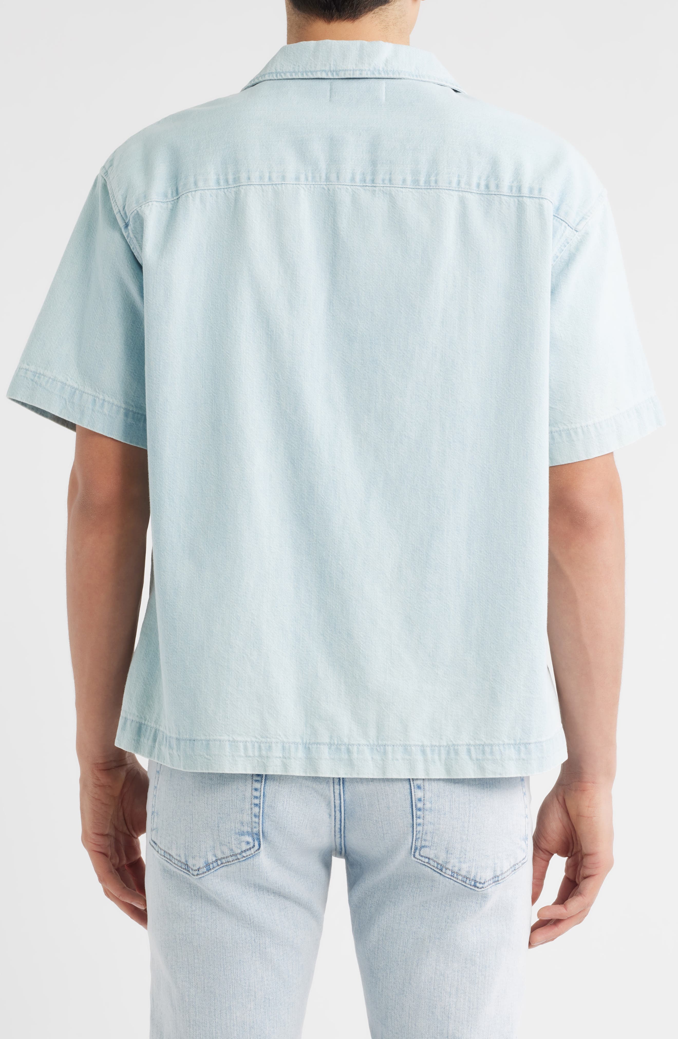 FRAME Chambray Camp Shirt in Harbor City at Nordstrom - 2