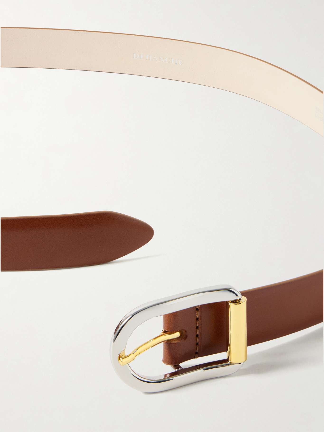 Mija Mixed Metal leather belt Tan - 3
