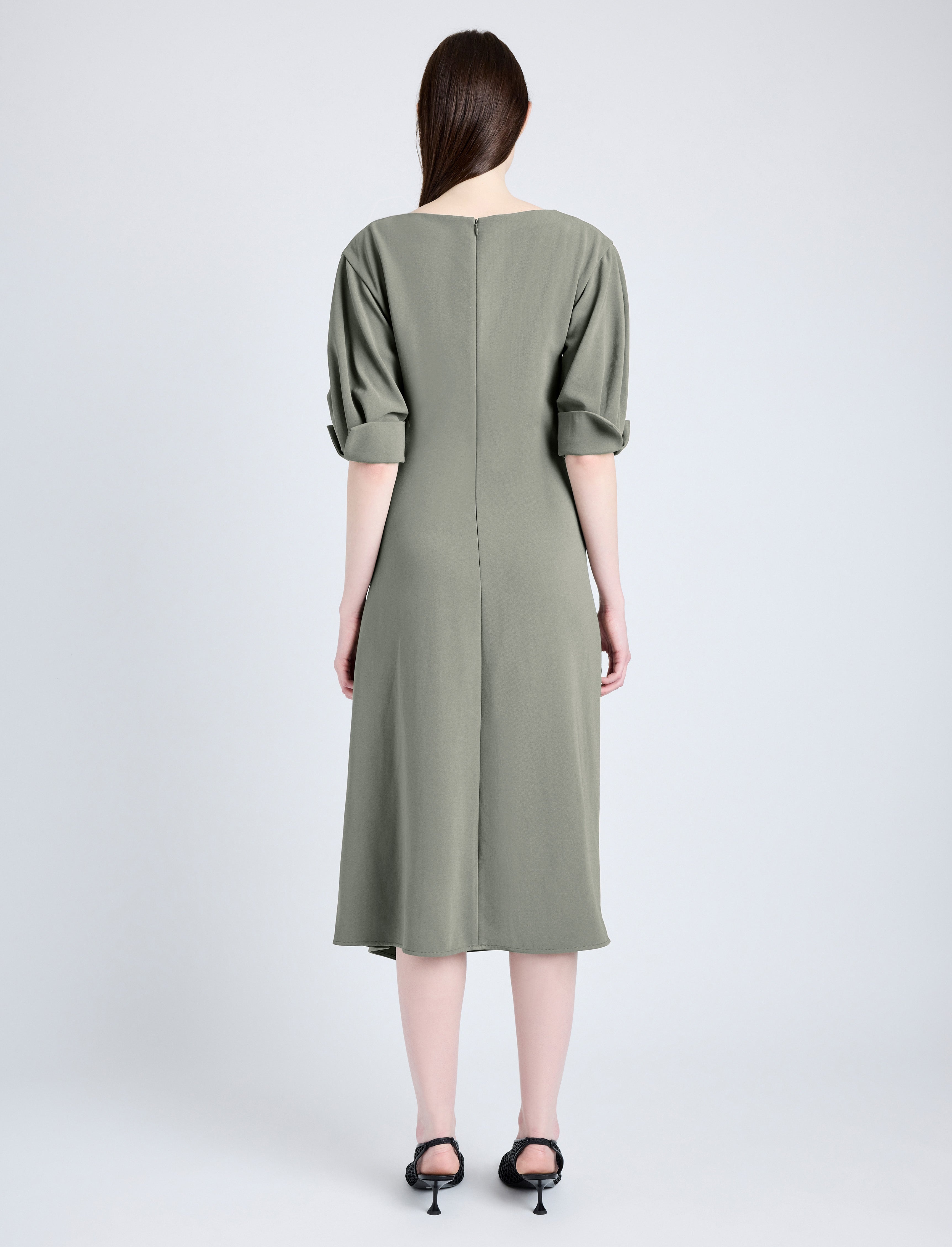 Maisie Dress in Matte Double Crepe - 4