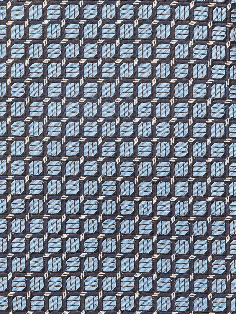 ZEGNA LIGHT BLUE CINQUE PIEGHE SILK TIE outlook