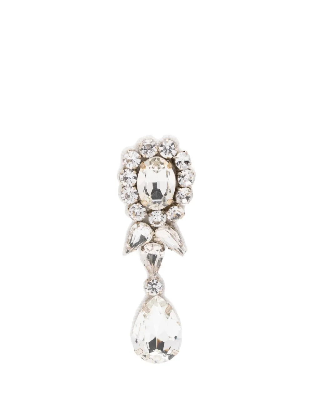 crystal-embellished earrings - 1