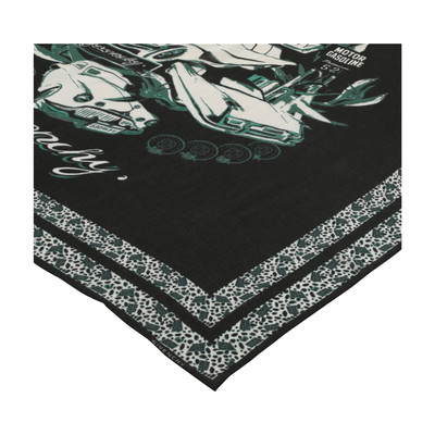 Givenchy Givenchy Motel Logo Print Scarf 'Black/Green' outlook