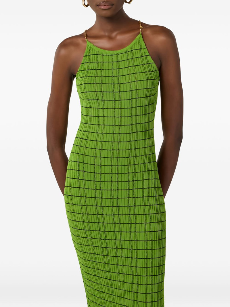 striped chain knit maxi dress 4