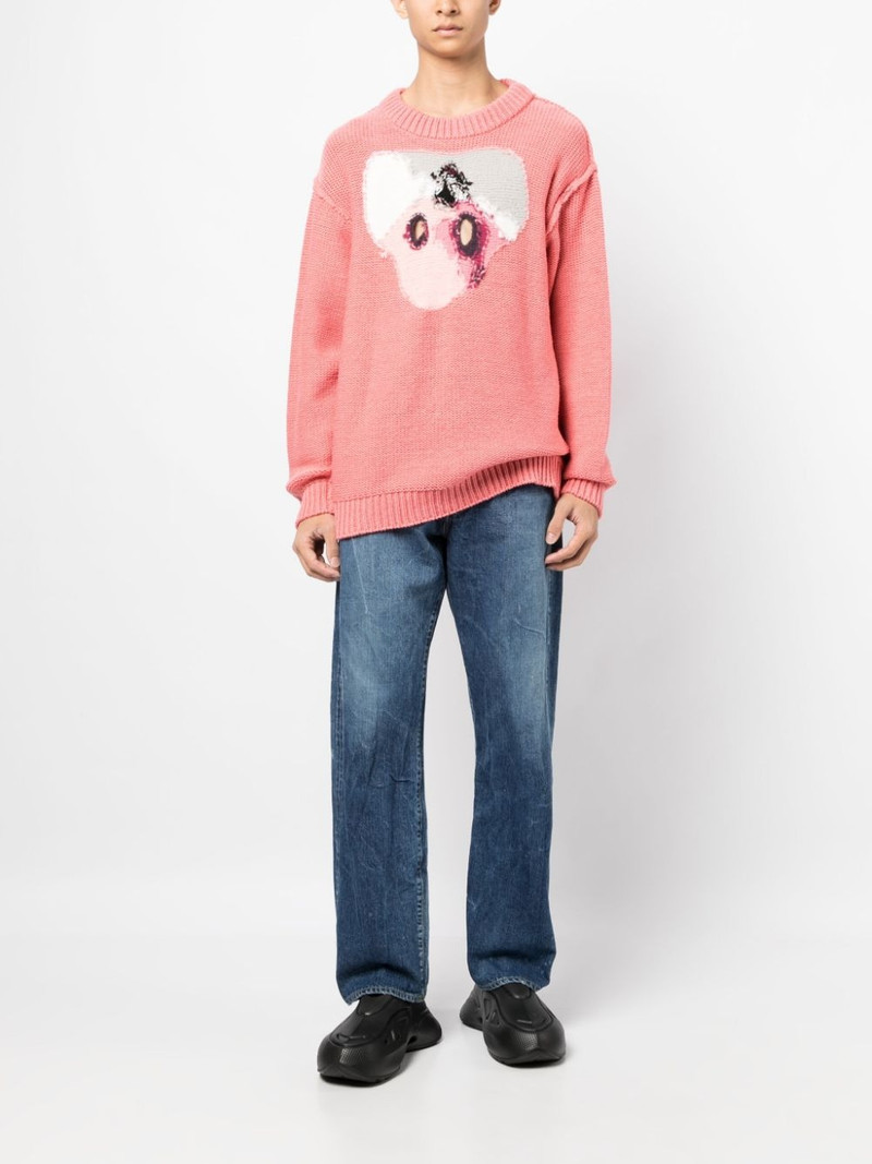 doublet intarsia-knit wool-blend jumper outlook