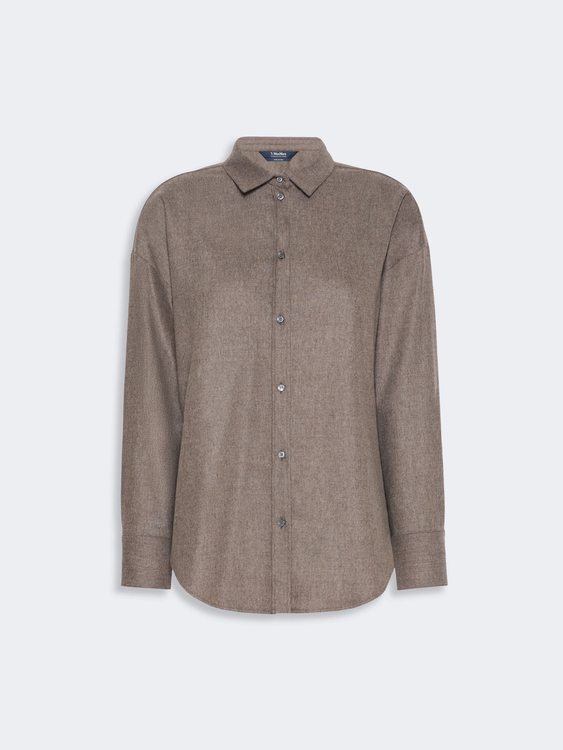ETEREO Wool flannel shirt - TURTLEDOVE - 1