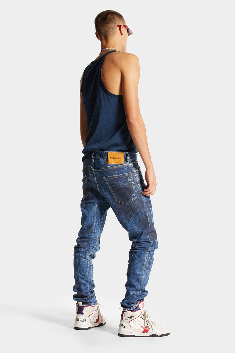 DARK BLACK SHADOW WASH COOL GUY JEANS - 4