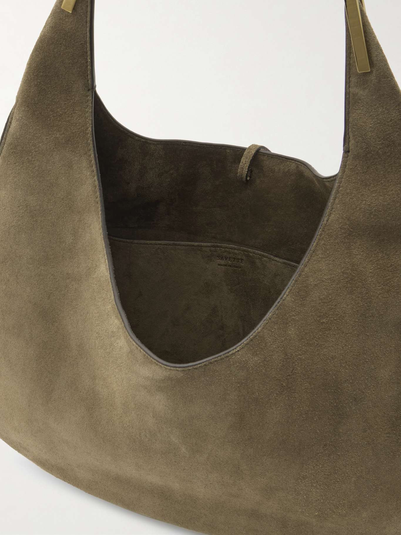 Florence suede tote Dark brown - 5