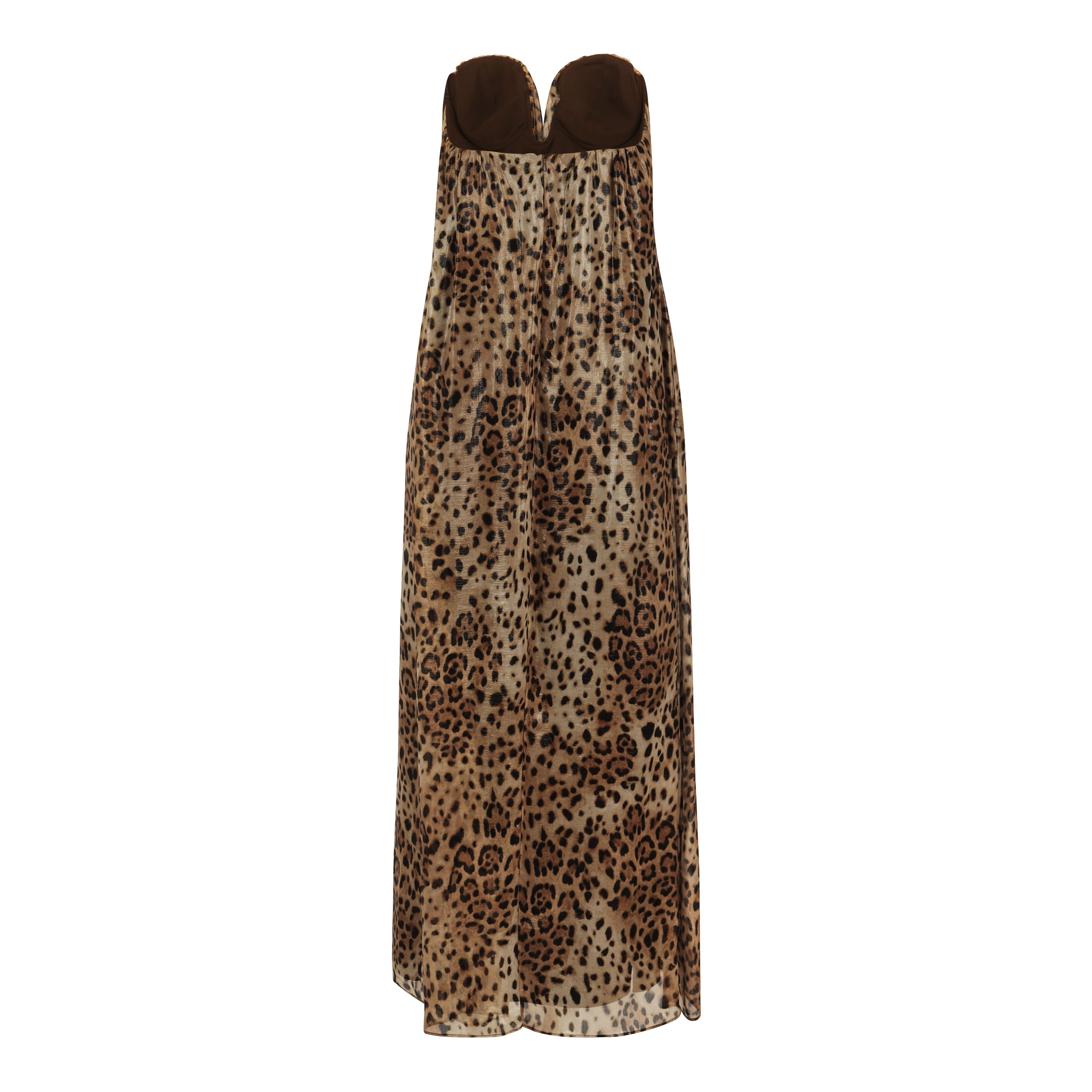 Leopard Strapless Hidden Corset Dress - 2