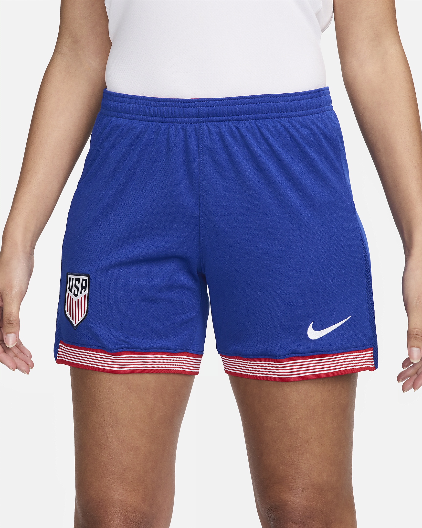 USMNT 2024 Stadium Home Nike Women's Dri-FIT Soccer Replica Shorts - 2
