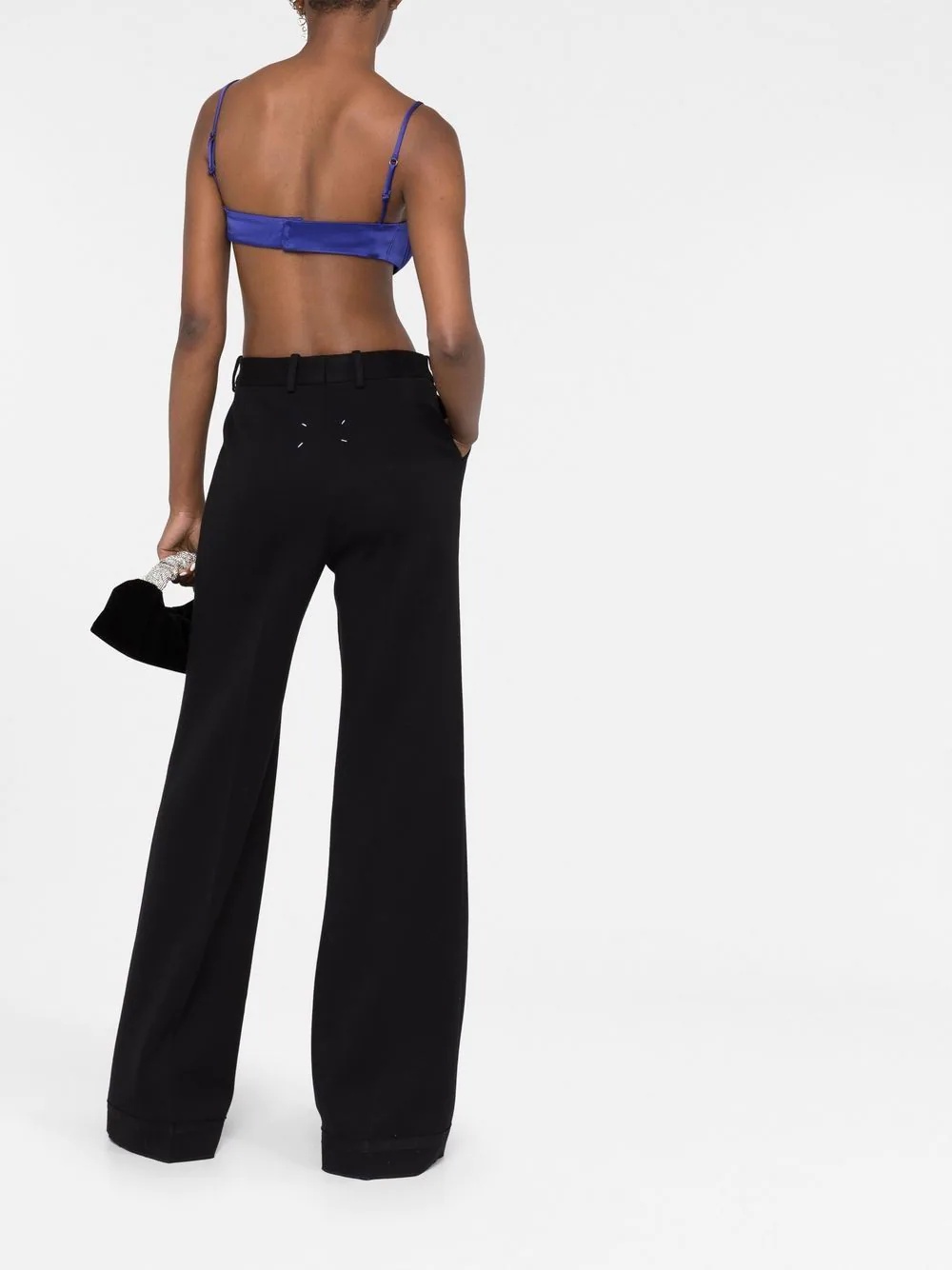 wired satin bra top - 4