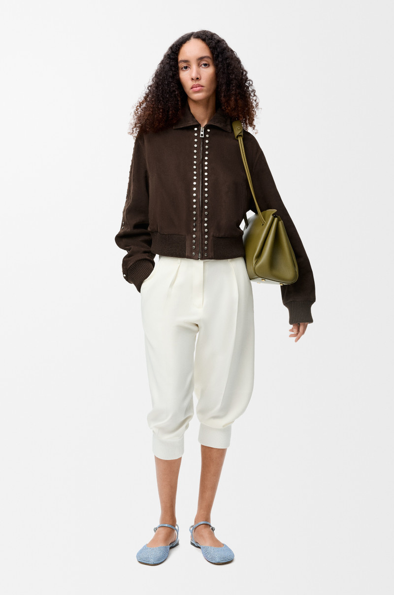 Loewe Bomber jacket in suede lambskin outlook