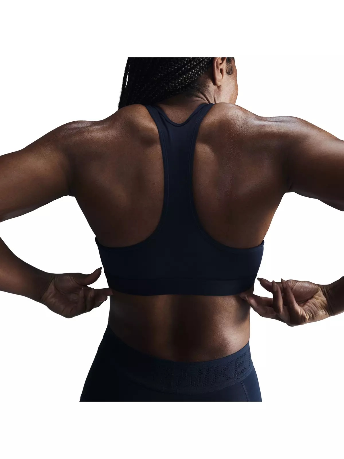 Women's Swoosh Medium Support Padded Sports Bra - Navy - 2