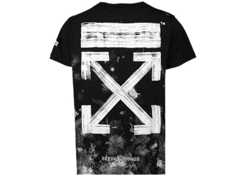 Off-White OFF-WHITE Galaxy Brushed T-shirt Black outlook