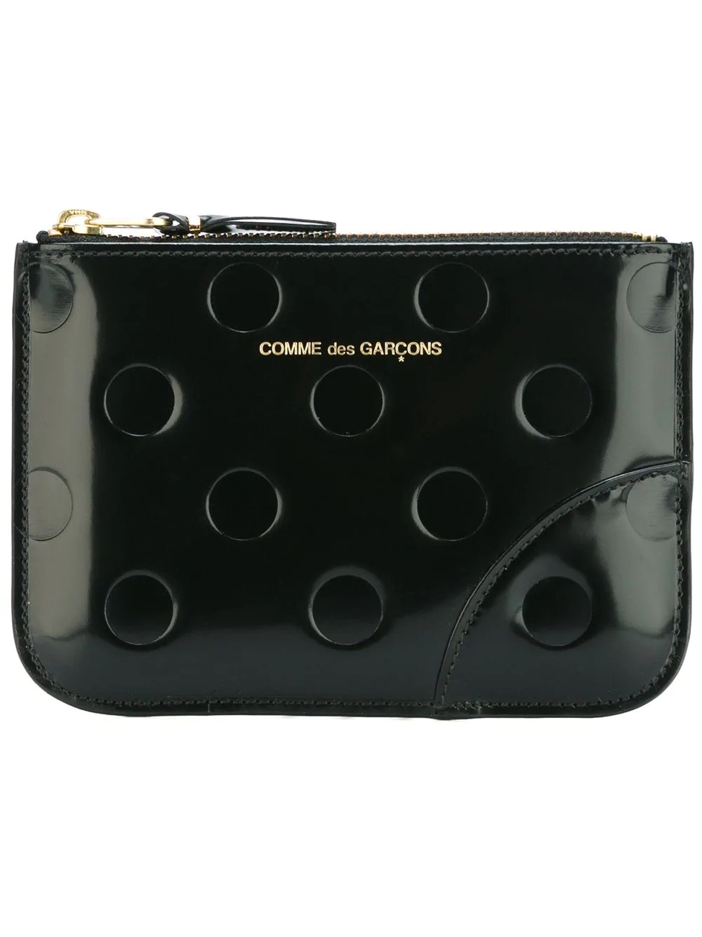 embossed leather wallet - 1