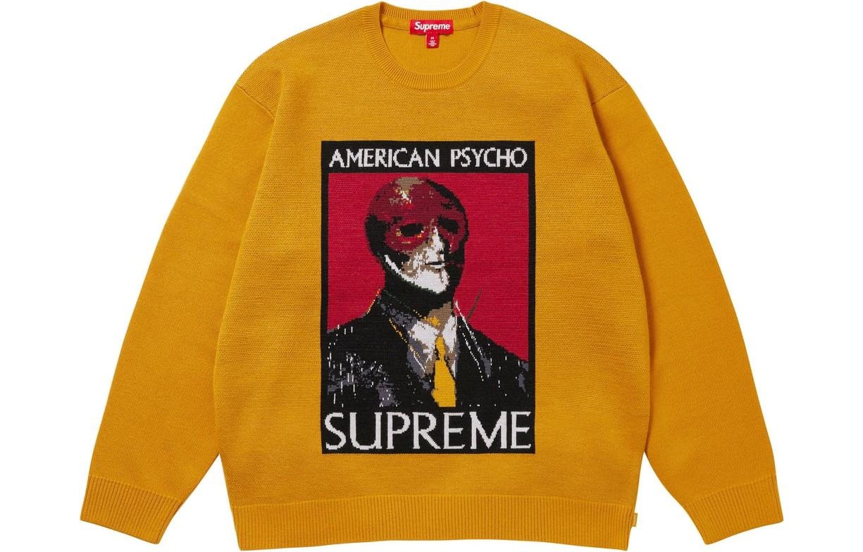 Supreme FW23 Week5 American Psycho Sweater 'Orange' SUP-FW23-091 - 2