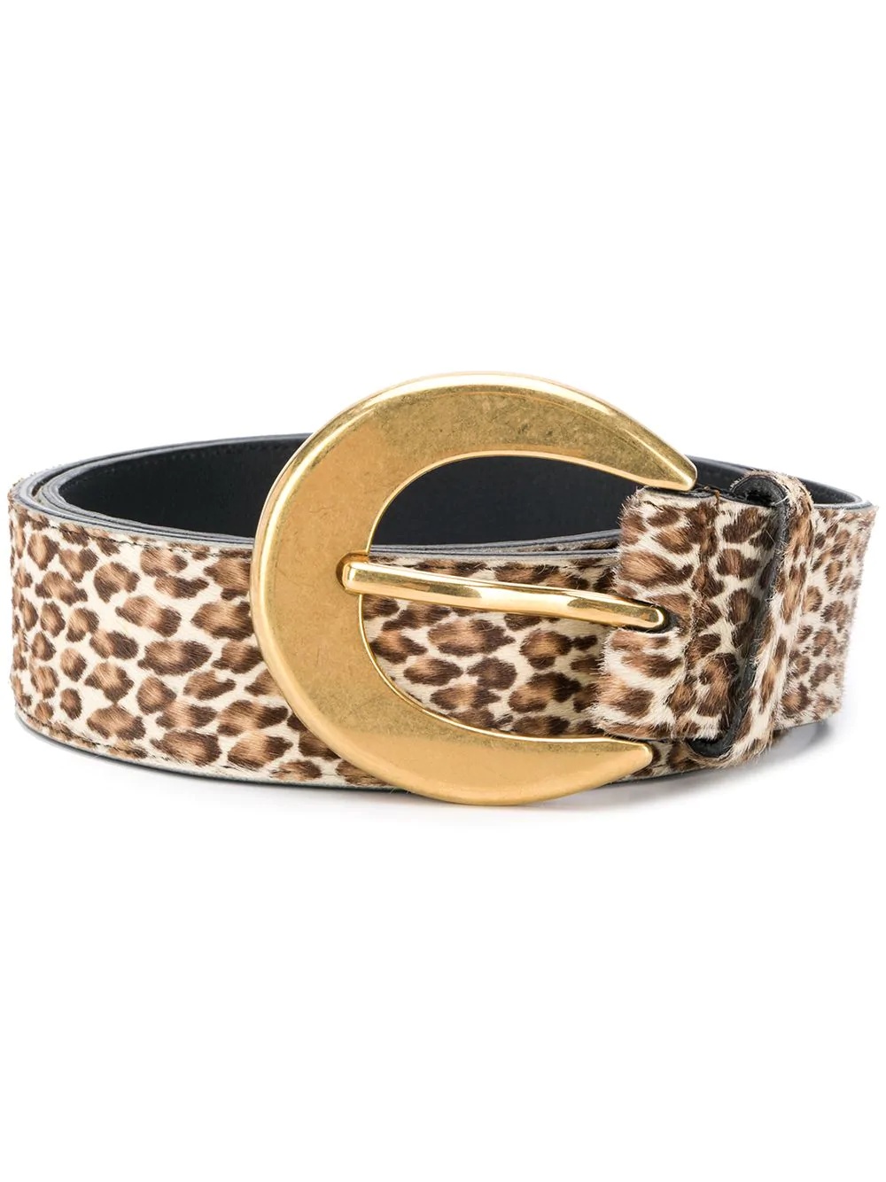 leopard print belt - 1