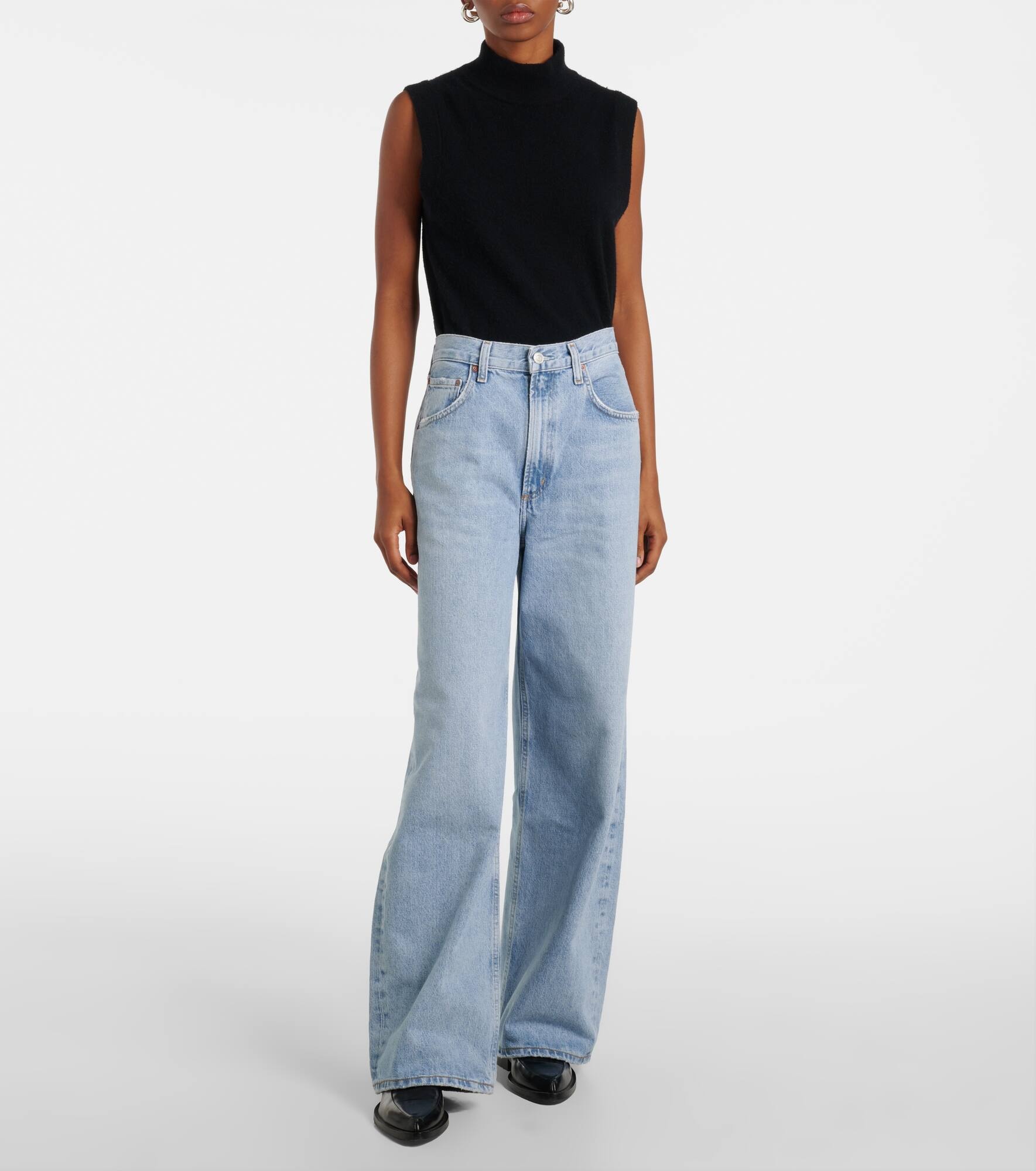 Low Curve mid-rise wide-leg jeans - 7