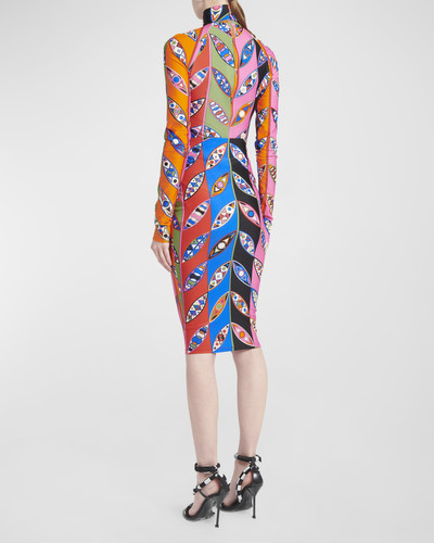 EMILIO PUCCI Abstract-Print Fitted Skirt outlook