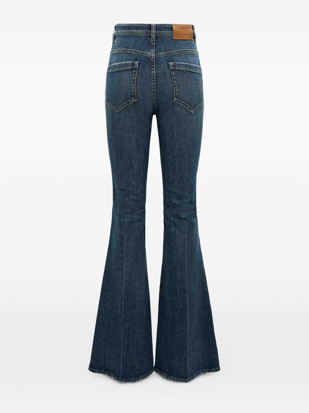 leather-patch jeans - 3