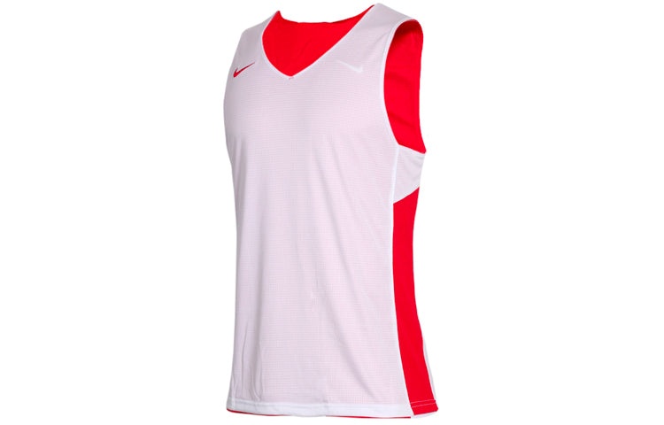 Nike Sports Training Splicing Breathable Reversible Basketball Vest Red 867767-658 - 3