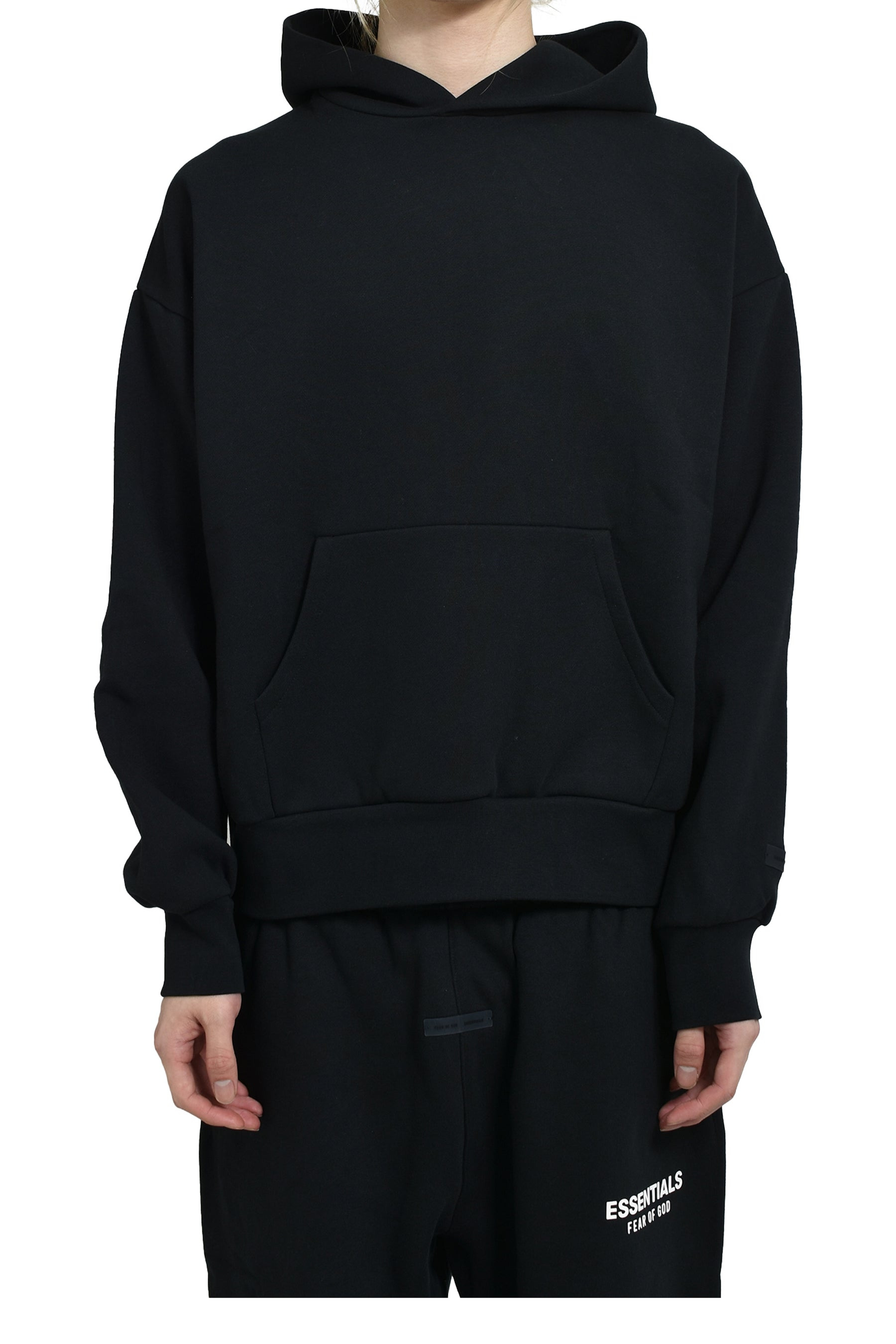CLASSIC FIT FLEECE HOODIE / JET BLK - 2