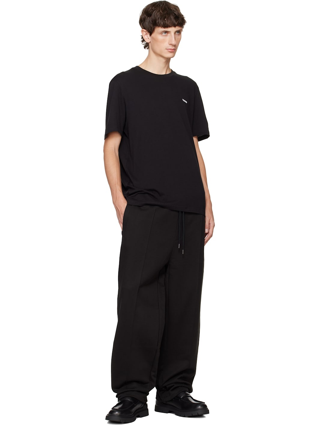 Black Cotton Jersey T-shirt - 4