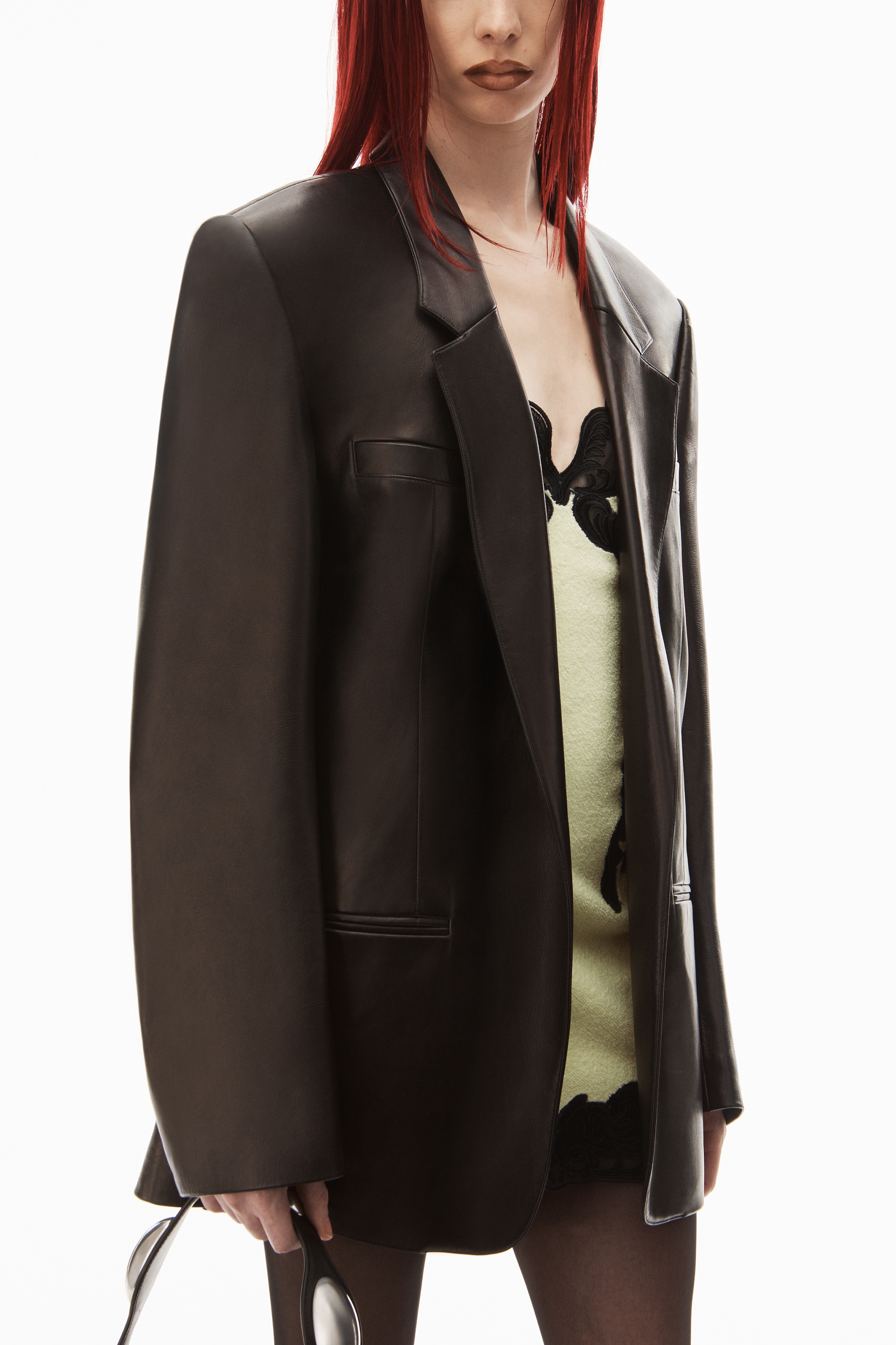 BLAZER IN BUTTERY LEATHER - 3