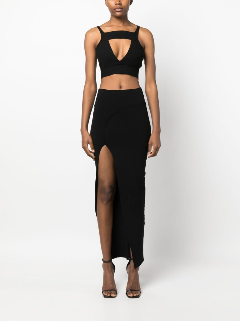 Rick Owens Theresa panelled midi skirt outlook