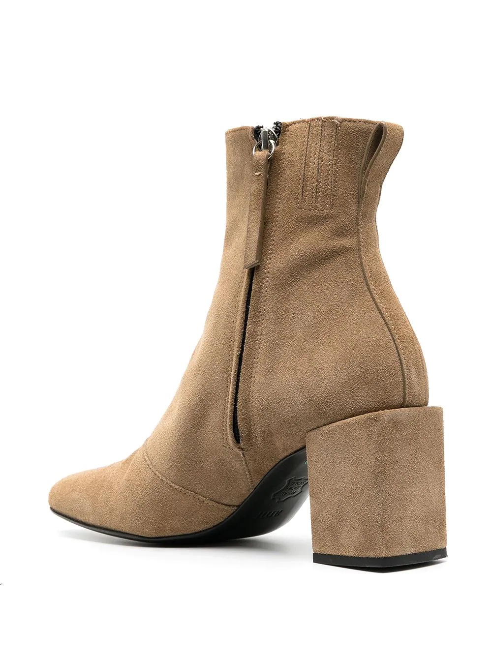 zipped block heel boots - 3