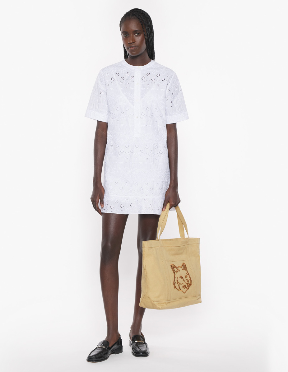 BRODERIE ANGLAISE GODET MINI DRESS - 2