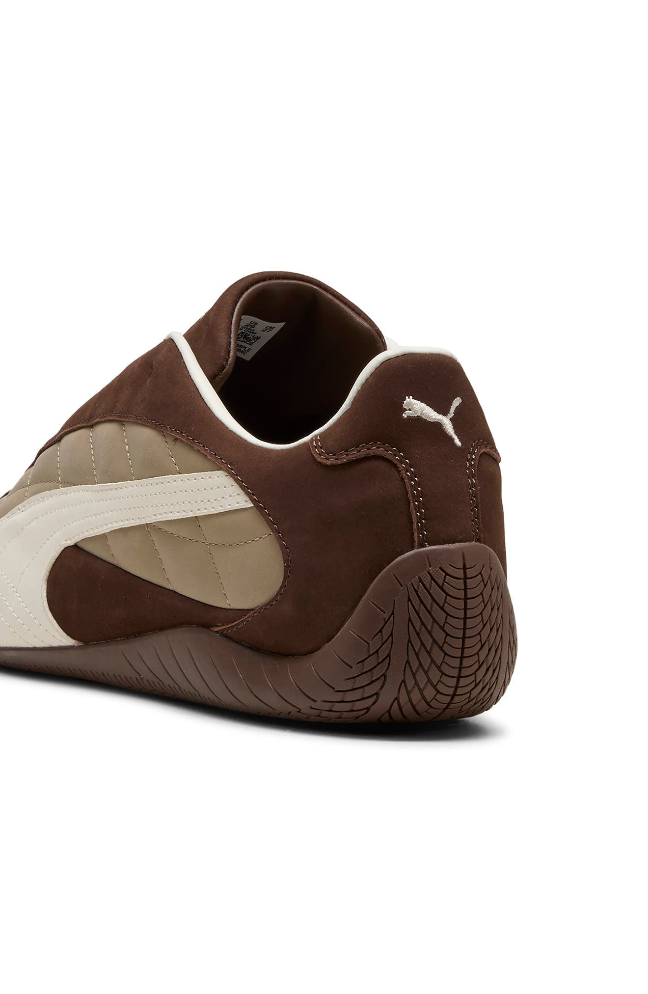 PUMA Speedcat Plus Quilted Sneaker in Espresso Brown/Warm White at Nordstrom - 3