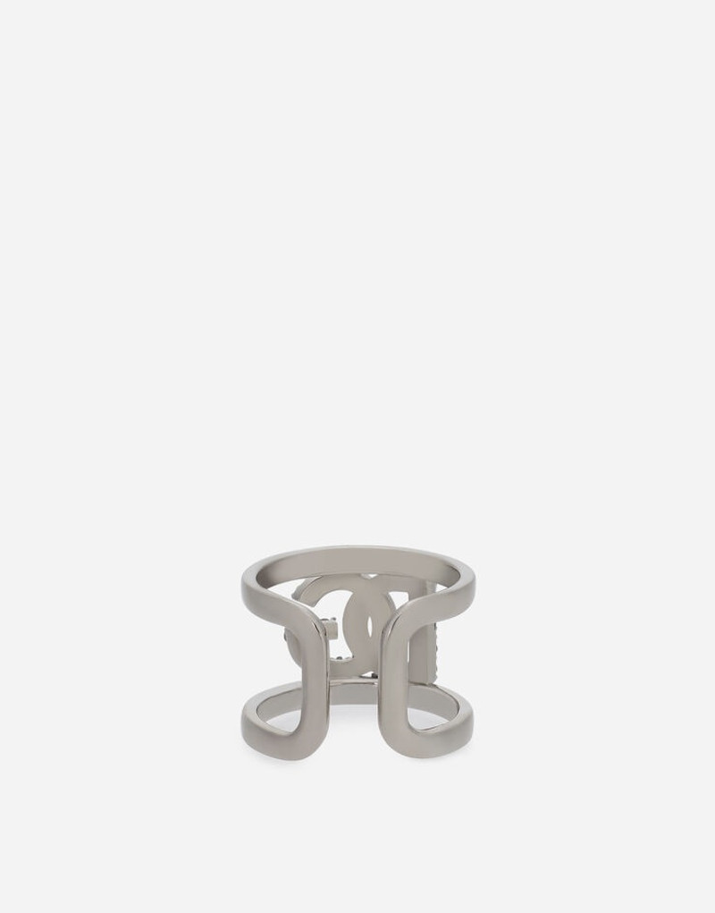 Ring with rhinestone-detailed DG logo 3