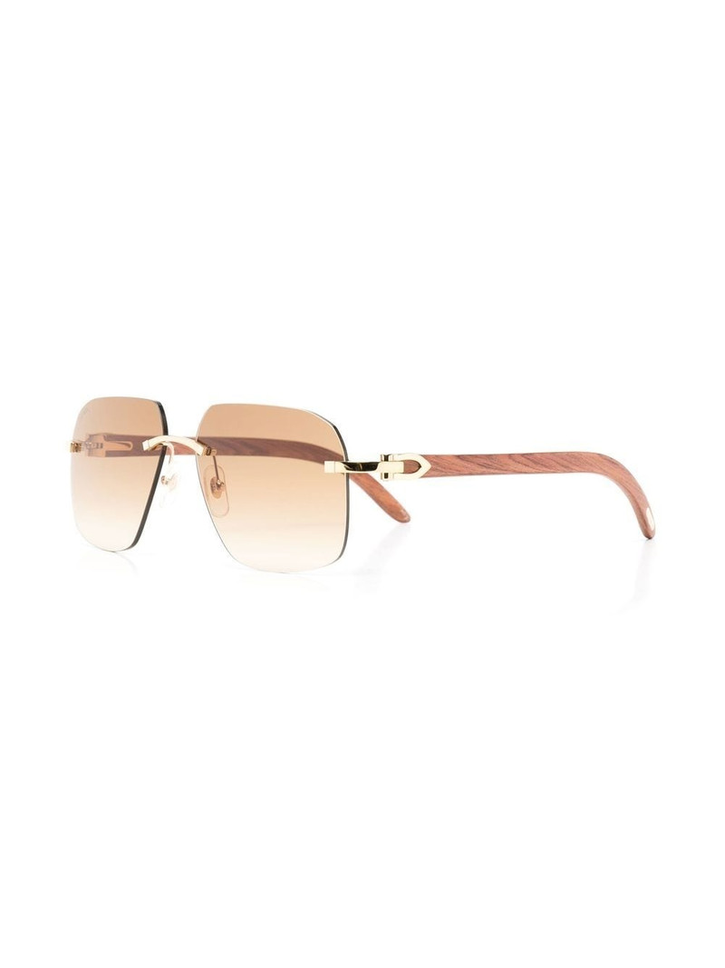 Cartier tinted square-frame sunglasses outlook