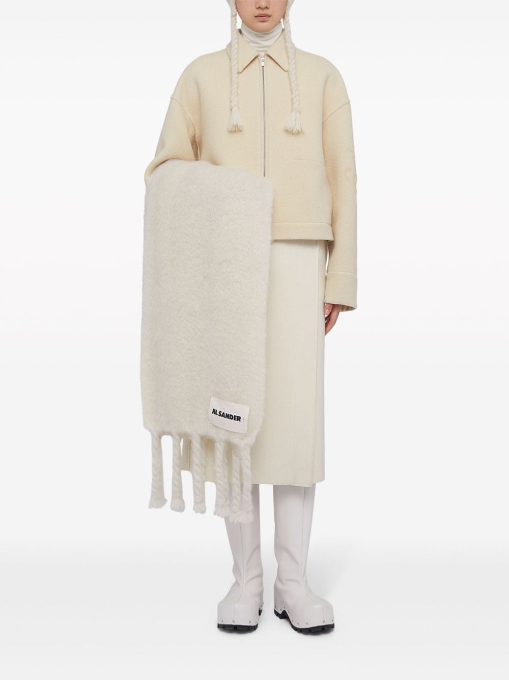 logo-embellished virgin-wool jacket - 2